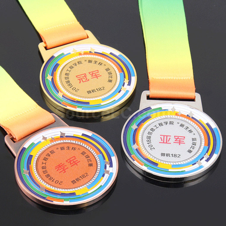 禮品訂造點漆彩色獎牌紀念品