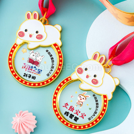 禮品訂造兔子獎牌紀念品