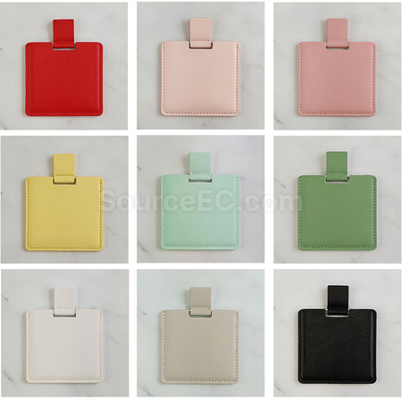 禮品訂造PU套不銹鋼鏡子紀念品