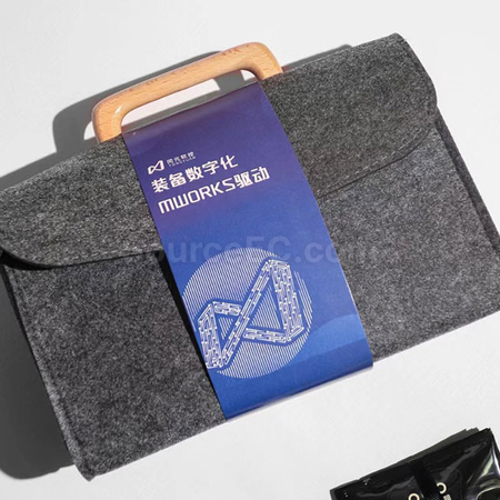 禮品訂造木柄毛氈手挽袋紀念品
