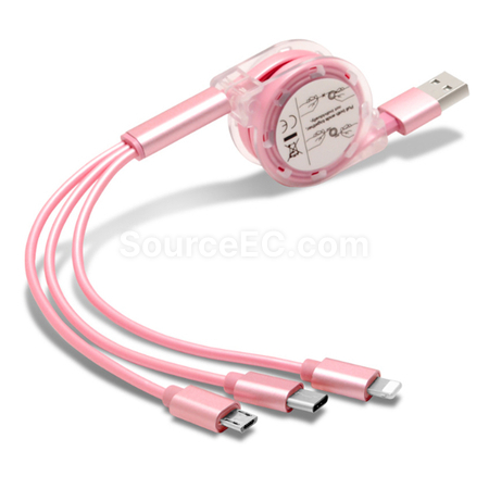 禮品訂造一拖三充電線紀念品