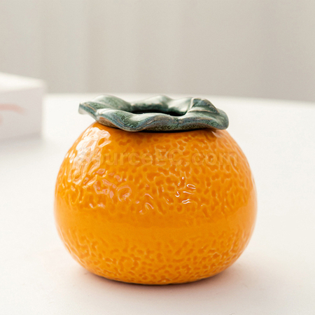 禮品訂造橘子陶瓷花瓶紀念品