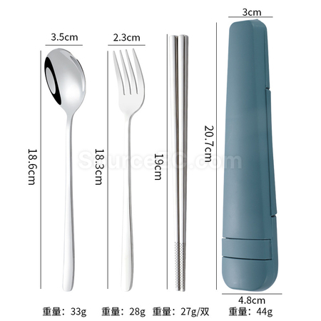 禮品訂造便攜不鏽鋼餐具套裝紀念品