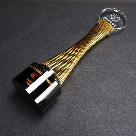 禮品訂造創意金屬水晶座紀念品