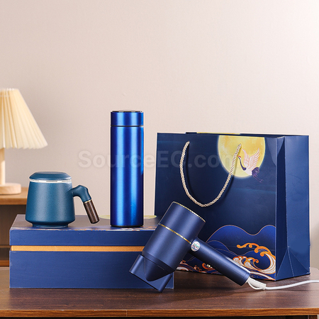 禮品訂造吹風機+保溫杯+陶瓷杯套裝紀念品