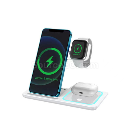 禮品訂造三合一無線快充摺疊支架紀念品