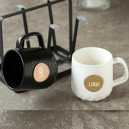 禮品訂造復古銅片星CUP陶瓷杯紀念品