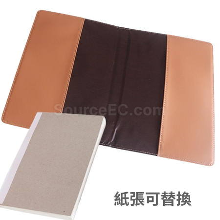 禮品訂造多功能麻紋皮革筆記本紀念品