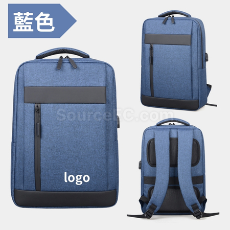 禮品訂造透氣USB充電時尚後背包紀念品