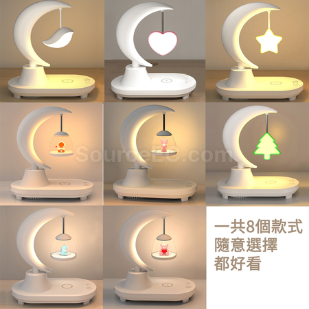 禮品訂造多功能七彩月亮燈紀念品