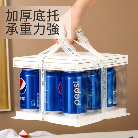 禮品訂造方形全透紙蓋PET透明禮品盒紀念品