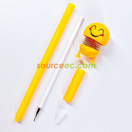 禮品訂造笑臉彈簧原子筆紀念品