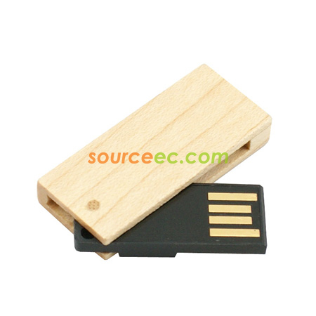 禮品訂造環保木紋USB手指紀念品