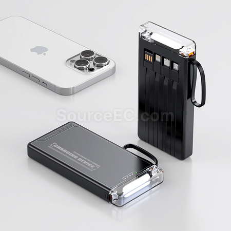 禮品訂造自帶線移動電源紀念品