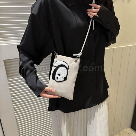 禮品訂造熊貓輕便斜挎袋紀念品