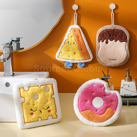 禮品訂造聖誕吸水珊瑚絨擦手巾紀念品