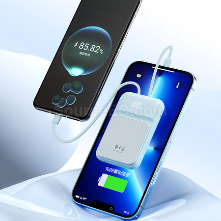 禮品訂造磁吸帶線移動電源紀念品
