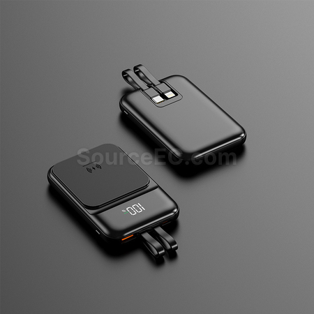 禮品訂造磁吸帶線移動電源紀念品