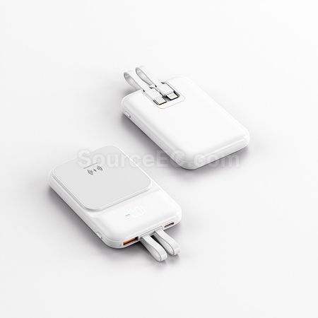 禮品訂造磁吸帶線移動電源紀念品