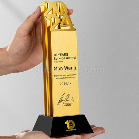 禮品訂造水晶金屬獎座紀念品
