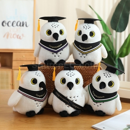 禮品訂造畢業貓頭鷹公仔紀念品