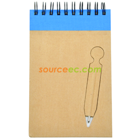 禮品訂造帶筆線圈環保記事本紀念品