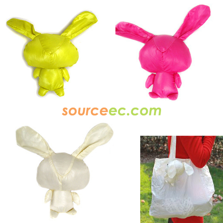 禮品訂造兔仔折疊環保袋紀念品