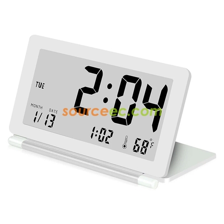 禮品訂造翻蓋電子鐘紀念品