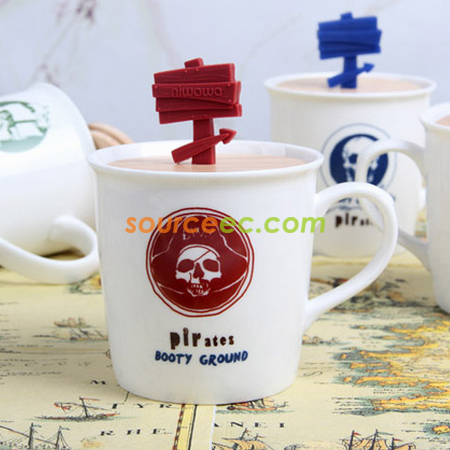 禮品訂造275ML陶瓷廣告杯紀念品