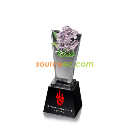禮品訂造琉璃水晶獎座-展望紀念品