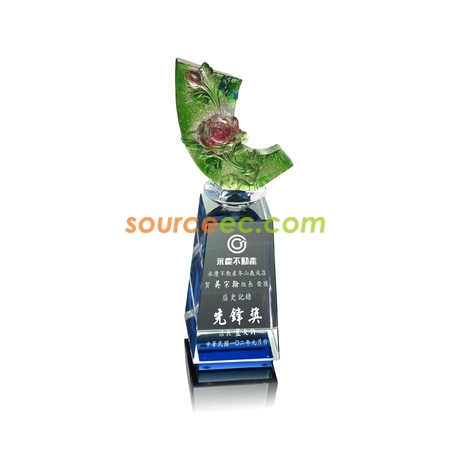 禮品訂造琉璃水晶座紀念品