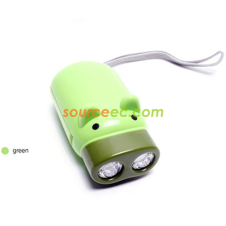 禮品訂造環保豬仔電筒紀念品