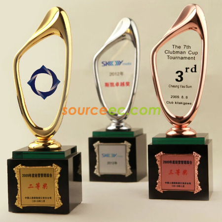 禮品訂造金屬水晶座紀念品