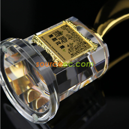 禮品訂造金屬水晶座紀念品