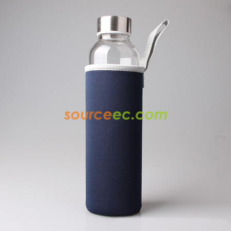 禮品訂造360ML時尚隔熱便攜玻璃樽紀念品