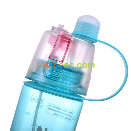 禮品訂造600ML噴霧運動水壺紀念品
