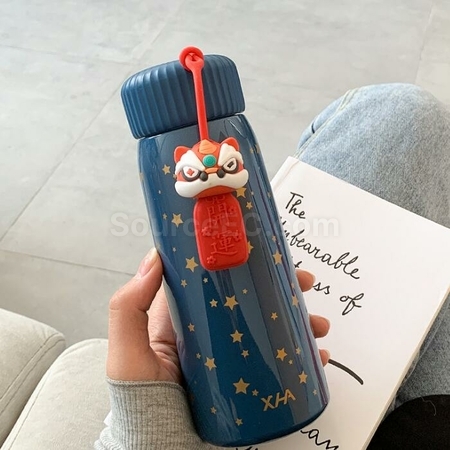 禮品訂造好運來幸運獅子保溫杯紀念品
