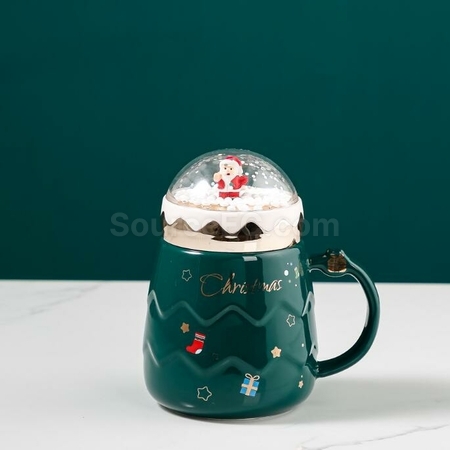 禮品訂造3D立體聖誕老人可愛陶瓷杯紀念品