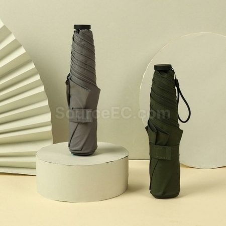 禮品訂造超輕碳纖維三折便攜晴雨傘紀念品