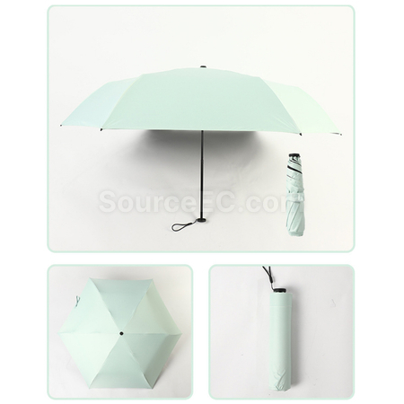 禮品訂造超輕碳纖維三折便攜晴雨傘紀念品