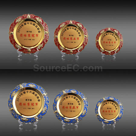 禮品訂造雙色銀碟紀念品