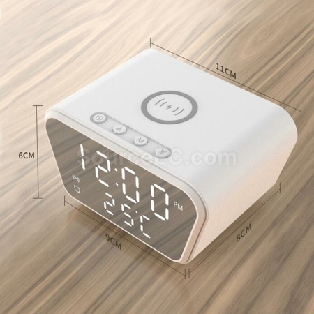 禮品訂造多功能無線充電溫度鬧鐘紀念品