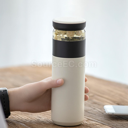 禮品訂造便攜式茶水分離保溫杯紀念品
