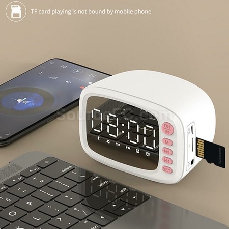 禮品訂造迷你藍牙智能充電可小鬧鐘紀念品