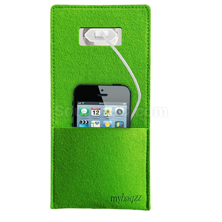 禮品訂造毛氈開口手機充電掛袋紀念品