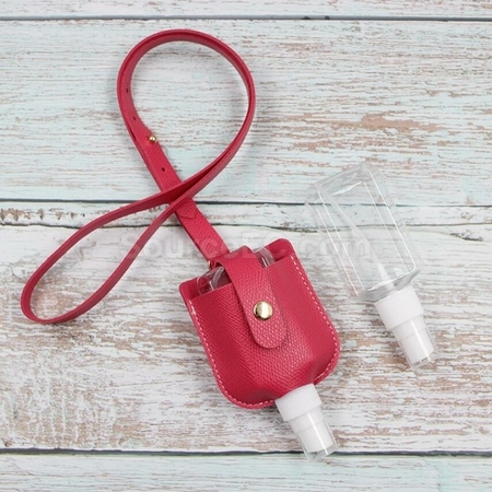 禮品訂造掛脖式消毒液噴霧皮套紀念品