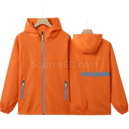 禮品訂造防風防水反光拉鏈風衣紀念品