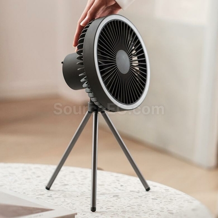 禮品訂造USB充電露營便攜小吊扇燈紀念品