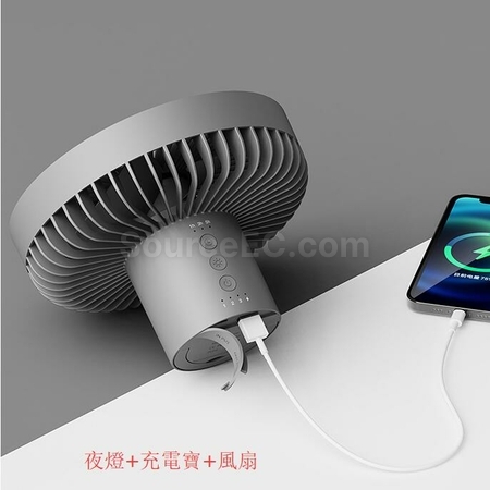 禮品訂造USB充電露營便攜小吊扇燈紀念品