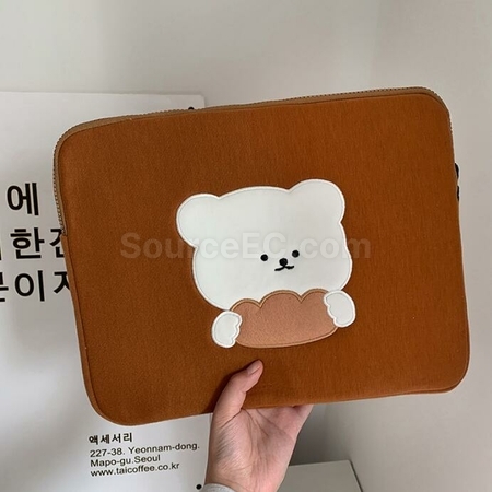 禮品訂造刺繡小熊平板電腦包紀念品